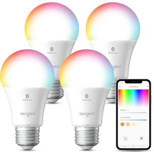Sengled Bluetooth 75W Color Bulb 4PK (4 Count (Pack of 1))