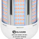 30W LED Corn Light Bulb 3000 Lumen Led Corn Bulb 3000K Warm White E26/E27 Base LED Light Bulb for Home Garage Lighting Garage Backyard Office Household