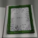 Realyoo 8x10 Picture Frame, Resin Photo Frame Natural Bamboo Inspired Handcrafted Decorative Frame with Tempered Glass Holiday Gift Home Gallery Wall Mantel Display Studio Office Hallway Décor, Green