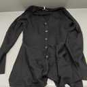 GRACE KARIN Long Sleeve Cardigan Sweaters for Women, Button Up Knit Blazer, Lightweight Business Casual Peplum Tops (Medium, Black)