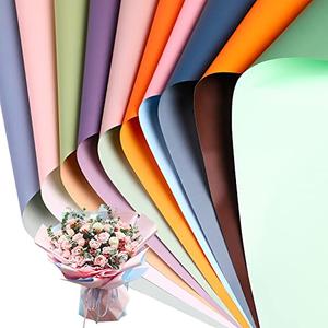 CCINEE 20 Sheets Double Sided Flower Wrapping Paper Waterproof Fresh Flower Packing Material Florist Bouquet Supplies DIY Craft Gift Packing,10 Designs