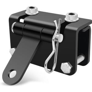 Universal Snowmobile Bumper Hitch, Adjustable Heavy-Duty Steel Tow Hitch Kit for Ski-Doo, Polaris, REV, Arctic Cat, Yamaha, Stainless Steel Trailer Hitch for Snowmobiles