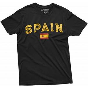 Spain Espana T-Shirt Spanish Flag Coat of Arms National Patriotic Tee Shirt.S