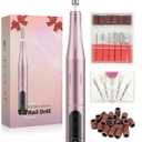 Cordless Nail Drill Electric File: Professional for Acrylic Gel Dip Powder Nails Portable Nail Drill Machine Kit for Manicure Pedicure Nail efile Set Portable Electric Pedicure Kit