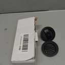 Pocket Door Hardware Pocket Door Lock, Matte Black Round 1Pack | ‌Fits 1 3/8–1 15/16" door thickness, fixed 2 3/8" backset—Reversible Privacy Sliding Pocket Door Latch for Bathroom Bedroom