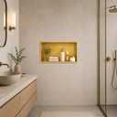 Stainless Steel Shower Niche Insert 24" x 12" Brushed Gold