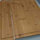 Patelai Large Bamboo Cutting Board with Counter Lip, 30 x 20 Inch, Brown, 30.3"L x 20.5"W