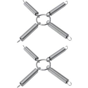 CHICIRIS Tire Chain Bungee, 1 Pair Tire Chain Tighteners, Stainless Steel Tire Chain Tensioner, Snow Chain Tensioner, Tire Chains For Snowblower, Tractor (4 Link)