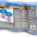 Intex 29011E PureSpa Type S1 Heavy Duty Easy Set Dacron Paper Hot Tub Spa Filter Replacement Cartridge for Various PureSpa Models, 6 Pack