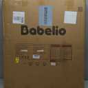 BABELIO 29-55 Inch Extra Wide Baby/Dog Gate, PressGuard P7, Metal Auto Close, Pressure Mounted Pet Door for Doorways, NO Need Tools and Drilling, with Wall Cups, White