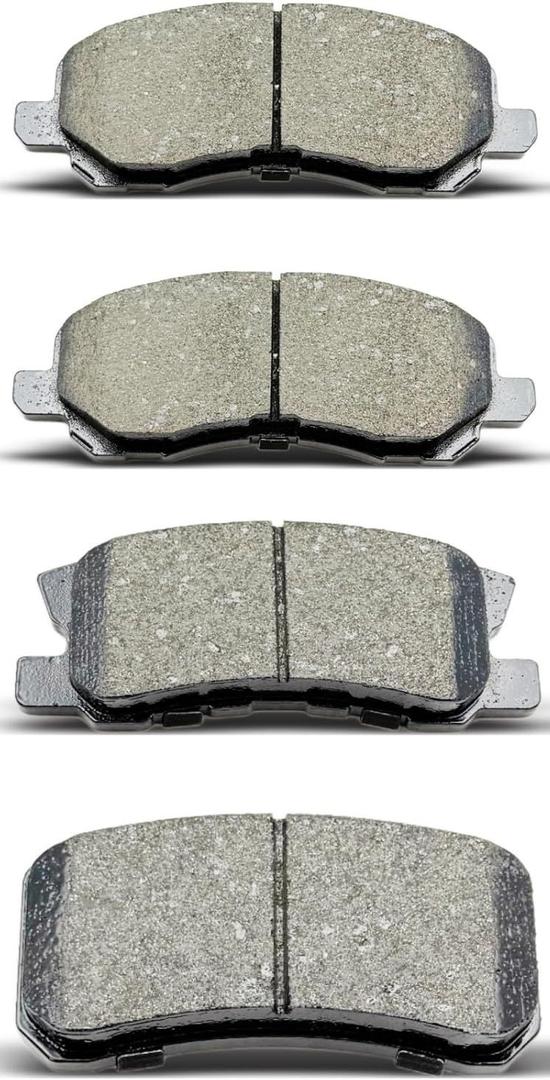 D866 D868 Front Rear Ceramic Brake Pads Set Fit For Chrysler Sebring/200,For Jeep Compass/Patriot,For Mitsubishi Lancer/Outlander/Sport/Rvr,For Dodge Avenger(4 pcs)