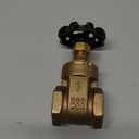 GOVALVE Heavy Duty Gate Valve - 1" NPT Stainless Steel Female x Female Thread Rotary Sluice Valve with Wheel Handle 200WOG For Water Oil Gas