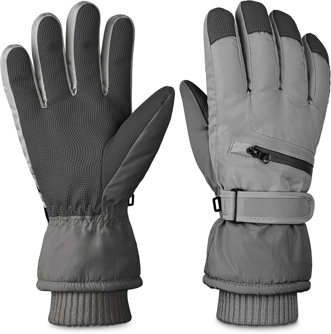 Winter Ski Gloves for Men & Women - Waterproof Thermal Windproof with Touchscreen,Non-Slip Grip for Outdoor Skiing Hiking Snowboard