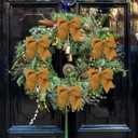 18Pcs Vintage Velvet Christmas Bow Decor - 6 Inch Cozy Rustic Ribbon Bow Ornaments for Christmas Tree, Wreaths, Garland, Gift Wrapping, DIY Crafts & Xmas Home Decoration (Khaki)