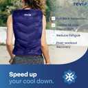 REVIX Large Ice Pack for Back, 13 x 21 Reusable Gel Cold Pack for Full Back Coverage, Cold Compress Wrap for Shoulder, Hip, Leg Relief, Ideal for Fatigue, Muscle Soreness, and Daily Recovery, Navy