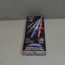 Light Up Sword, Flashing Dueling Sabers for Kids with FX Sound Retractable Blade, 7 Light Color War Warriors Weapon Toy, Cool Halloween Cosplay Costume Party Decoration Christmas Birthday Gift Silver