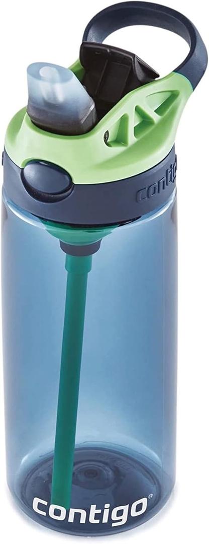 Contigo Kids Straw Water Bottle with AUTOSPOUT Lid 20oz Blueberry (20oz (Pack of 1))