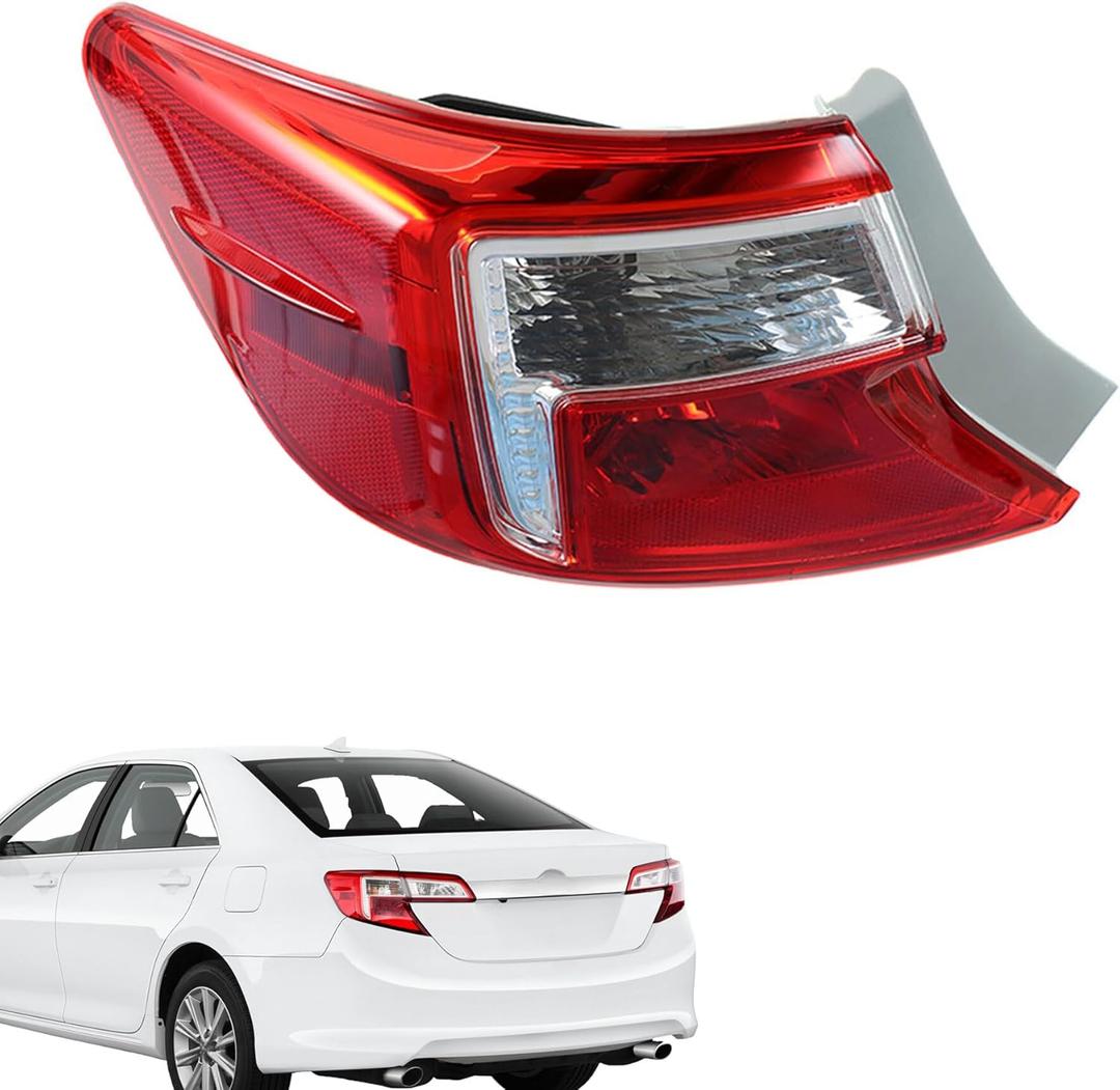 Tail Light Assembly Brake Lamp Left Driver Side Replacement for Camry 2012 2013 2014