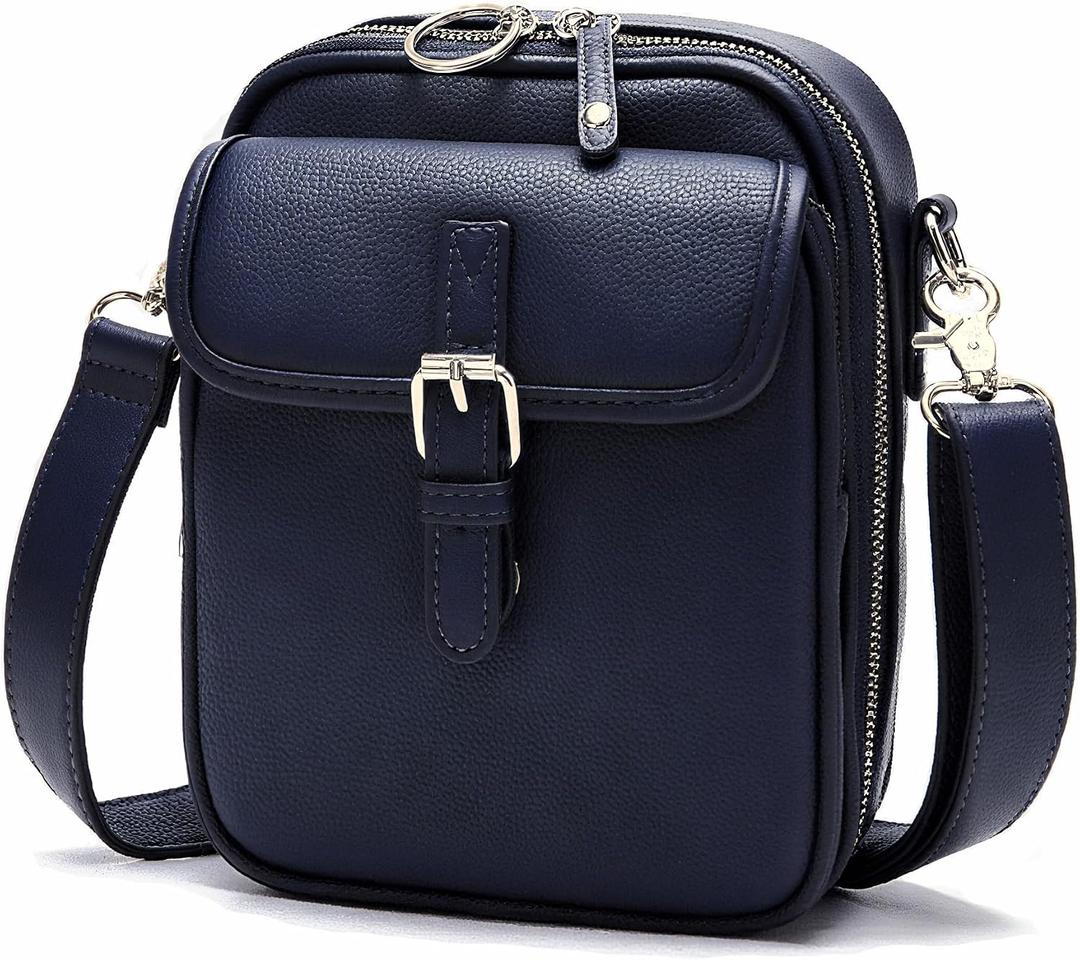 Small Crossbody Bags for Women Vegan Leather Messenger Purses, Vintage Wallet Anti Theft Shoulder Handbags with Card Slots