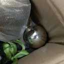 LOENIY 24In Tabletop Christmas Tree Snow Flocked, Mini Christmas Tree Includes DIY Ornaments 35 LED Lights Star Treetopper, Small Xmas Artificial Tree for Holiday Indoor Christmas Decoration (Gold)