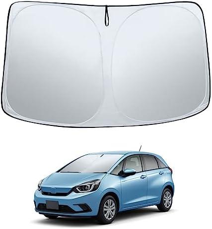 Sze Windshield Sunshade for Honda Fit 2015-2020 Retractable Front Window Sun Shade Foldable UV Reflector Sun Visor Insulation Sun Protection