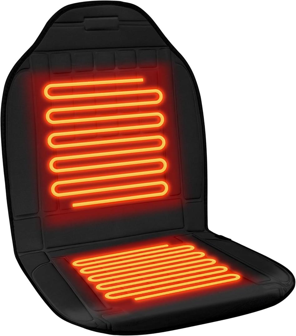 Heated Seat Cover for Winter 1 Minute Fast Heating Pad Seat Warmer Preimum Fabric 2 Models Setting