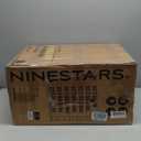 Ninestars Automatic Touchless Motion Sensor Rectangular Trash Can 13.2 Gallons, 50L, Silver, 13 Gal. 50 L, Silver Trim