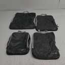 Gonex Compression Packing Cubes, 3pcs/4pcs Expandable Storage Travel Luggage Bags Organizers