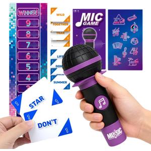 YOYOKIT Music Party Game, 2-10 Players Grab Karaoke Singing Challenge Board Card Games for Family & Friends with 250 Song Lyric, Ideal for Hilarious Nights, Birthday Party, Christmas Game for Adults