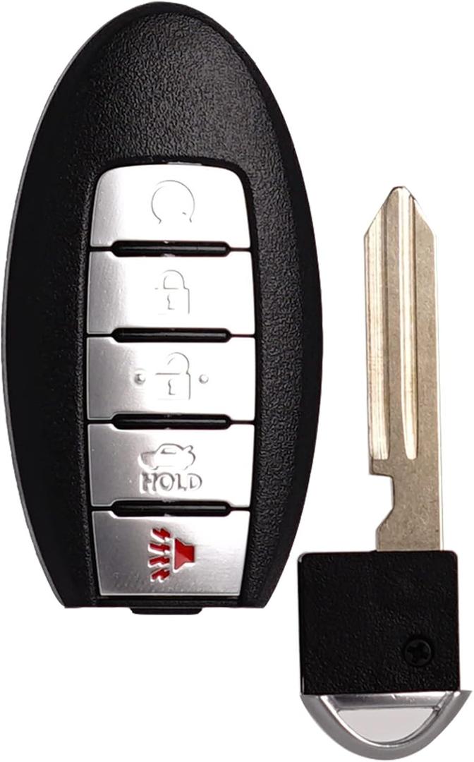 SUPALAND Remote Key Fob Replacement Fits for Nissan Altima Maxima 2016 2017 2018 Infiniti Q50 Q60 Push Start Button Smart Proximity Keyless Entry Remote Control KR5S180144014 S180144310 5 Buttons