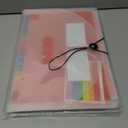 White Accordion File Organizer 13 Pocket Expanding File Folders Monthly Bill Receipt Tax Organizer, Letter A4 Size Documents Holder with Tabs for Work,Back to School,Home,Office