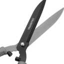Garden Hedge Shears, Manual hedge Clippers for Shaping Shrubs and Trimming Bushes. Hedge Clippers & Shears made with Durable Carbon Steel Blades, Shock-Absorbing Bumpers and Comfort Grips., 21 inches