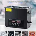 CREWORKS 6L Digital Ultrasonic Cleaning Machine with Degas and Gentle Mode, 180W Ultrasonic Cleaner Machine with Heater and Timer, 1.6 gal Ultrasound Cleaner for Retainer Jewelry Lab Tool Auto Part