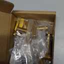 Ravinte 5 Pack Gold T Bar Cabinet Knobs 2 Inch Dresser Knobs Brushed Brass Single Hole Drawer Knobs Cabinet Handles