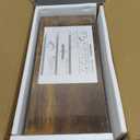 QEEIG Bathroom Shelves Over Toilet - Wall Mounted Floating Shelves Toilet Paper Storage Small Farmhouse Decor Shelf 16 inch Set of 3, Rustic Brown (019-BN3)