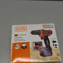 BLACK+DECKER 12V MAX Cordless Drill/Driver, Battery and Charger Included (BDCDD12C)