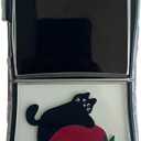 AOLABOKY Cute Cartoon Kitten Pattern Design Cover for Samsung Galaxy Z Flip 7,Funny Creative Cat's Ears z flip7 Phone Case for Girls Boys (B)