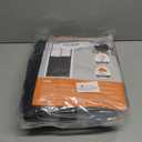 Magnetic Thermal Insulated Door Curtain for 32"x 80" Doors, Visible Door Cover for Heat Insulation, Thick Blanket for Doorway to Prevent Draft in Winter & Keep Cool in Summer (Curtain Size 34"x 81") (Black + Clear)