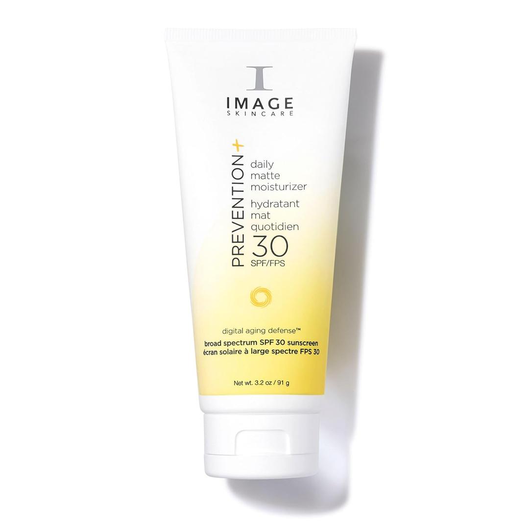 IMAGE Skincare, PREVENTION+ Daily Matte Moisturizer SPF 30, Zinc Oxide Mattifying Face Sunscreen Lotion,(3.2 Ounce (Pack of 1)) IMAGE Skincare, PREVENTION+ Daily Matte Moisturizer SPF 30, Zinc Oxide Mattifying Face Sunscreen Lotion,(3.2 Ounce (Pack of 1))