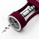 Beneno Wine Opener, Zinc Alloy Premium Wing Corkscrew with Multifunctional Bottles Opener, Sharp Wine Corkscrew with Ergonomic Non-Slip Wing Handle, Purple