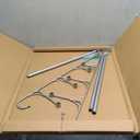 Franklin Brass (1-Pack) Over the Door Hooks Nickel Triple Towel Rack, 3-Tier with Hooks, Organizing and Storage Bar | Bathroom Accessories 193153-FN