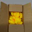 50-Pieces Float & Squeak Mini Rubber Duck Baby Bath Ducky Sound Shower Toys for Kids
