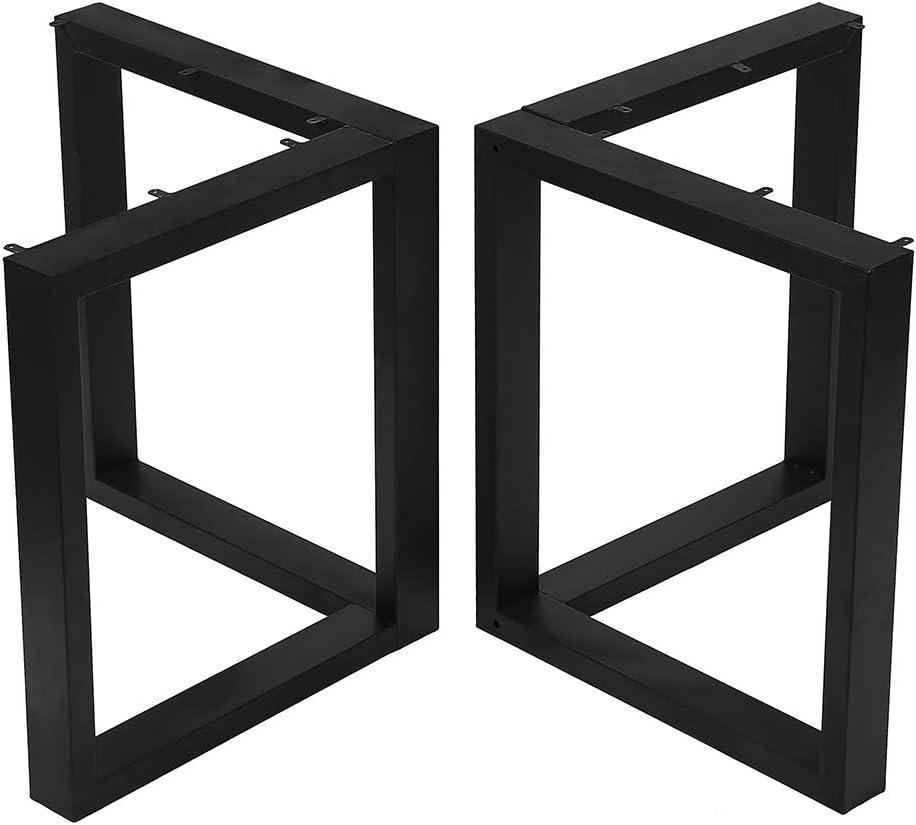 Metal Dining Table Legs 16 Inch,Iron Coffee Table Legs V Shape,Black Heavy Duty Desk Legs