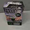 Vacuum Bags for Travel - USB Electric Pump, 12 Pack Carry-on Size Vacuum Seal Bags for Clothing - Space Saver Vacuum Storage Bags for Luggage, Travel Essentials.