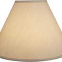 Aspen Creative 32771A Transitional Hardback Empire Shaped Spider Construction Lamp Shade in Eggshell, 18" wide (7" x 18" x 12 1/2")