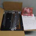 Huuger Night Stand Set of 2, Nightstand with 2 Drawers, Bed Side Table with Open Shelf, Wooden Top, End Table, Fabric Drawer, for Bedroom, Rustic Brown