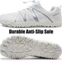 WateLves Barefoot Water Shoes Women Men Breathable Wide Width Toe Box Beach Walking Shoes Comfortable Slip On Minimalist Sneakers for Travel Hiking (White)