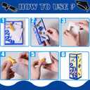 12 Pcs Light Up Graduation Centerpieces- Class of 2026 Graduation Decorations Lantern Boxes for College High School Congrats Graduation Party Supplies(Blue)