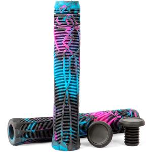 Limit Pro Scooter Grips Soft Longneck 150/165/180mm with Easy Cutting Lines for Pro Trick Scooters and BMX Handlebars (black+blue+purple)