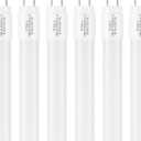 Type B F17T8/CW LED Replacement Bulbs, 24 Inch, T8 9W, 4100K Cool White, 2FT LED Replacement, Double-End Powered, G13, 6 Pack